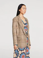 Oversized Glen Check Blazer