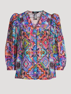 Frontier Printed Cotton Blouse