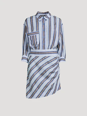 Shirt Dress Stripe Print