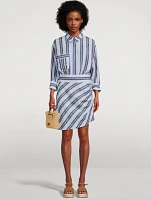 Shirt Dress Stripe Print