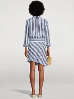 Shirt Dress Stripe Print