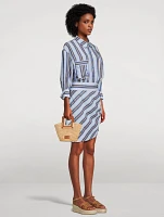 Shirt Dress Stripe Print