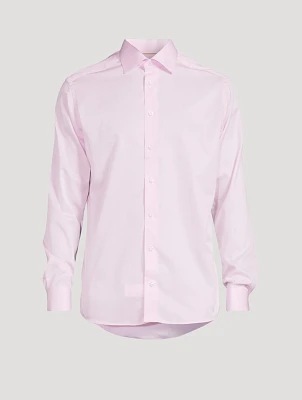 Slim Fit Solid Elevated Twill Shirt