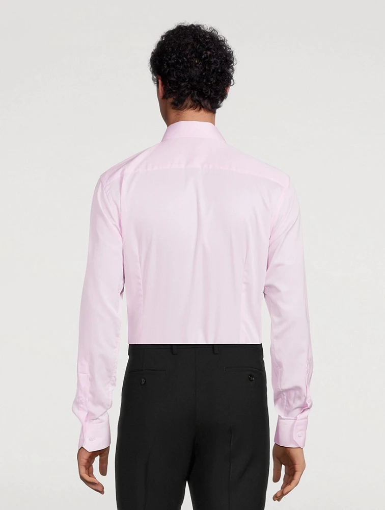 Slim Fit Solid Elevated Twill Shirt