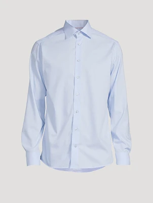 Slim Fit Semi Solid Elevated Pique Shirt