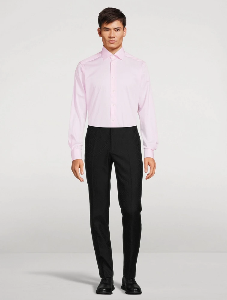 Contemporary Fit Solid Elevated Twill Shirt