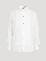 Slim Fit Pleated Bib Formal Shirt