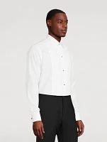 Slim Fit Pleated Bib Formal Shirt