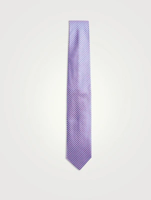 Micro Print Silk Tie