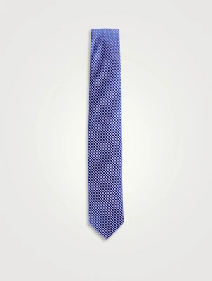 Micro Print Silk Tie