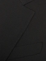 Wool-Blend Tailored Jacket