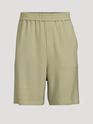 Wool-Blend Bermuda Shorts
