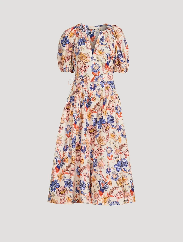 Carina Midi Dress Floral Print