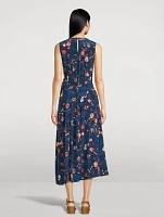 Luca Sleeveless Midi Dress Batik Print