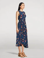 Luca Sleeveless Midi Dress Batik Print