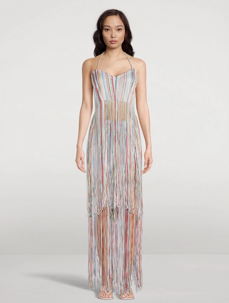 Fringe Halter Top