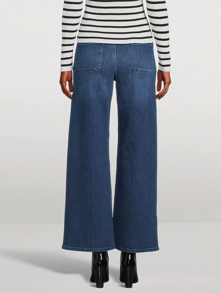 Le Slim Palazzo Wide-Leg Jeans