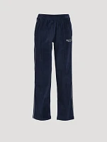 Script Velour Track Pants