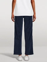 Script Velour Track Pants