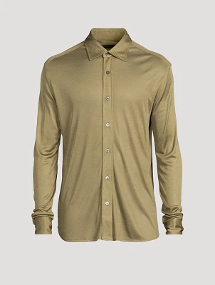 Silk Long-Sleeve Shirt