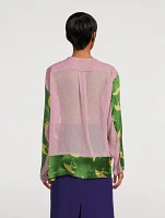Caias Mixed-Print Blouse