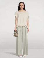 Portia Wide-Leg Wool Tuxedo Trousers