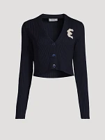 Embellished Cropped Cardigan