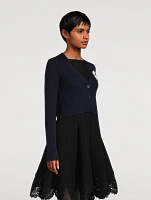 Embellished Cropped Cardigan