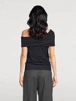 Asymmetrical Off-Shoulder Top