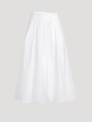 Poplin Midi Skirt