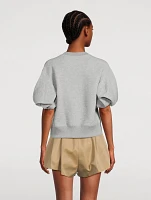 Puff-Sleeve Sweatshirt