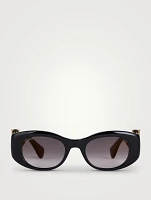 Panthère De Cartier Oval Sunglasses