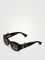 Panthère De Cartier Oval Sunglasses