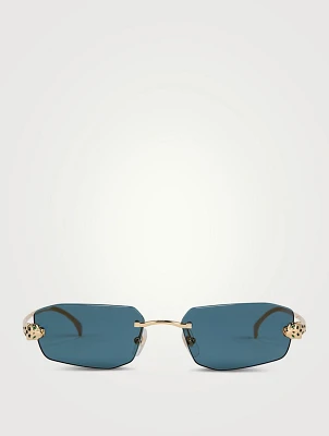 Panthère De Cartier Rectangular Sunglasses