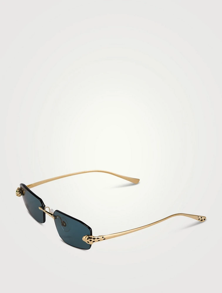 Panthère De Cartier Rectangular Sunglasses