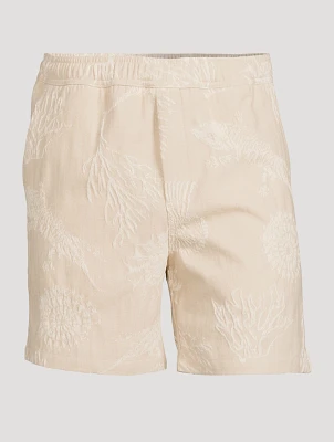 Sajabari Cotton-Blend Shorts