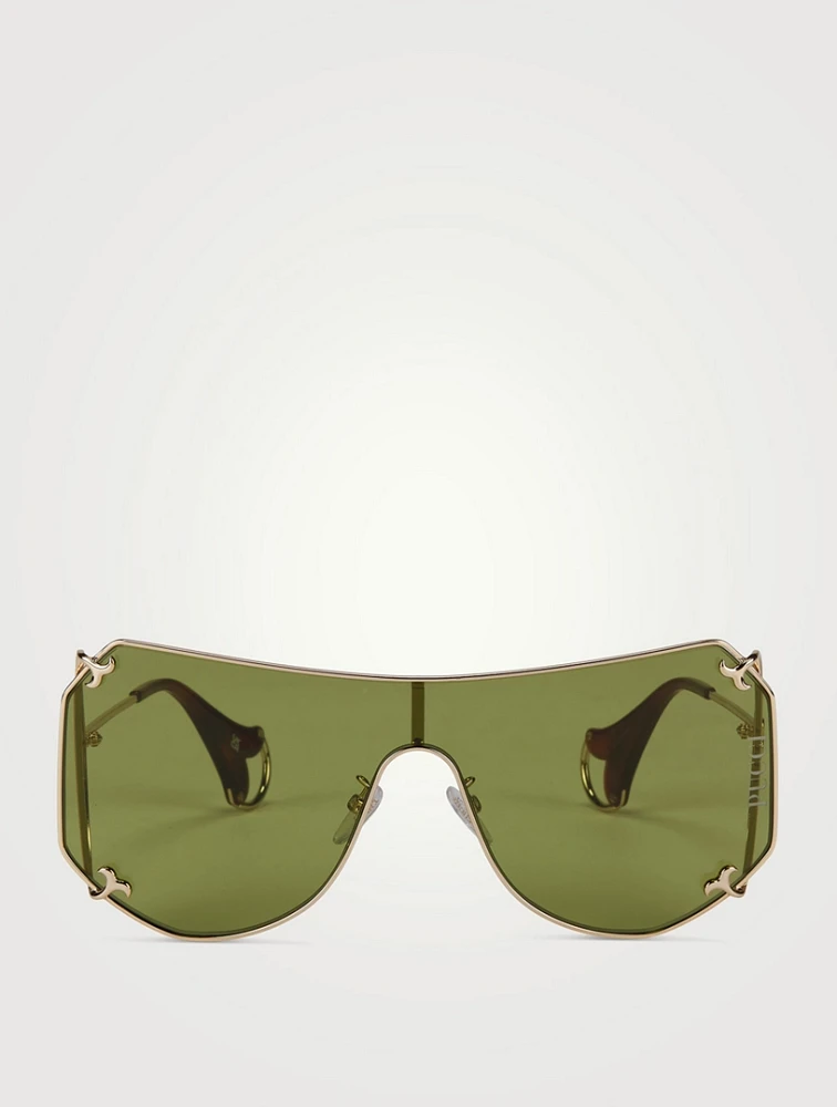 Oversized Shield Sunglasses