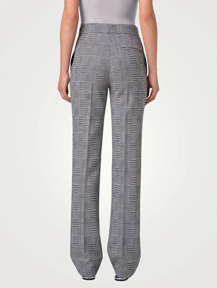 Chio Wool Straight-Leg Pants