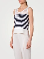 Stripe Jacquard Tank Top