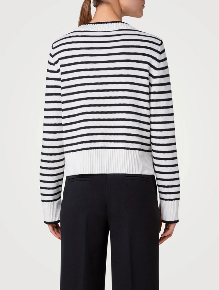 Stripe Jacquard Sweater