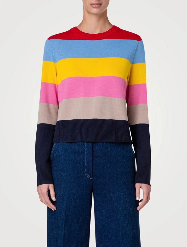 Colour block Wool Sweater