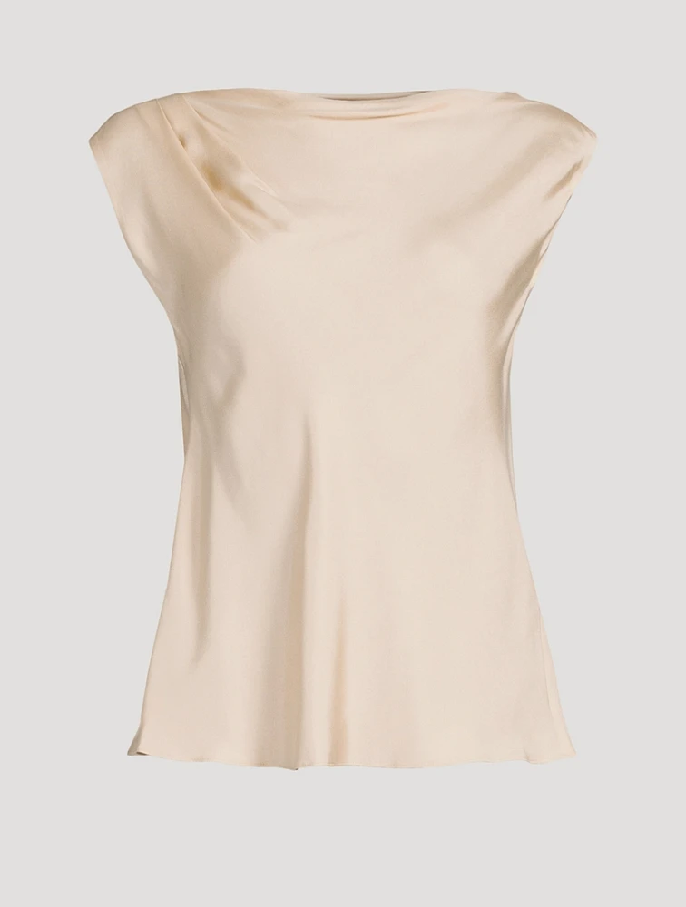 Asymmetric Draped Blouse