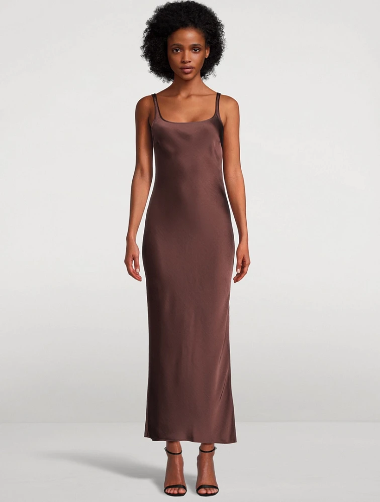 Sunna Satin Long Dress