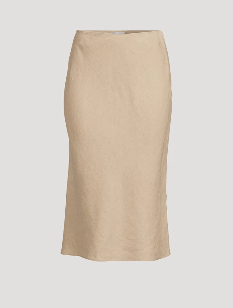 Saagneta Linen Midi Skirt