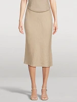 Saagneta Linen Midi Skirt