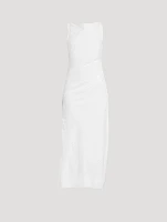 Sahira Ruched Midi Dress