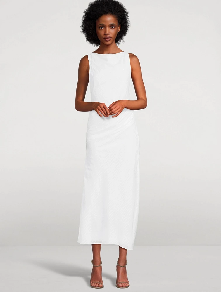 Sahira Ruched Midi Dress