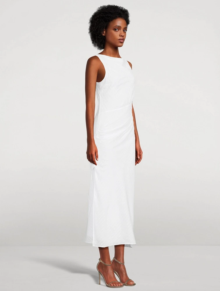 Sahira Ruched Midi Dress