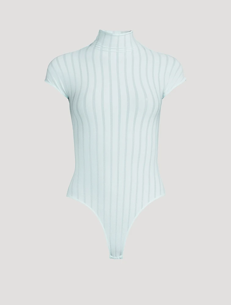 Rib-Knit Bodysuit