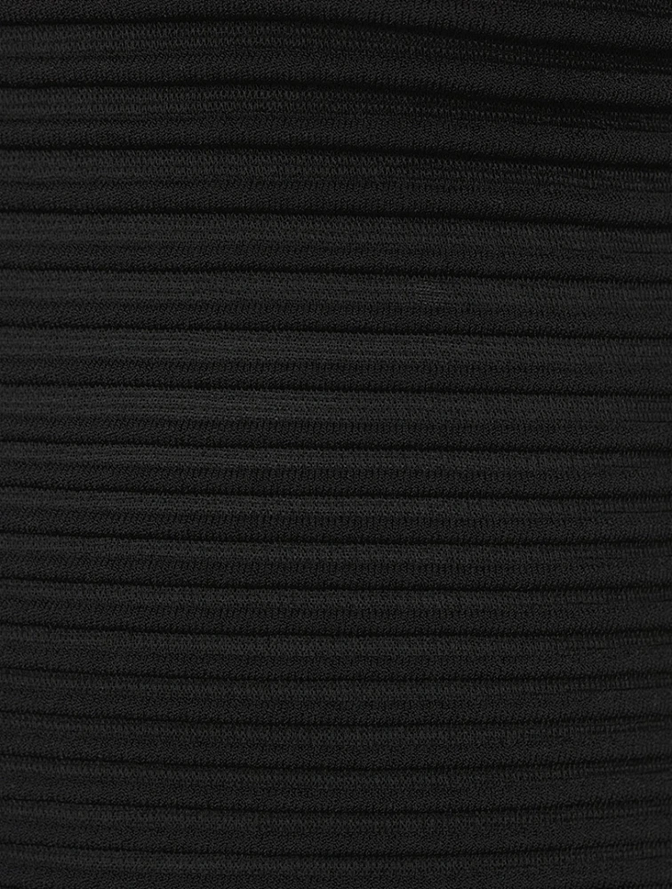 Rib-Knit Maxi Dress
